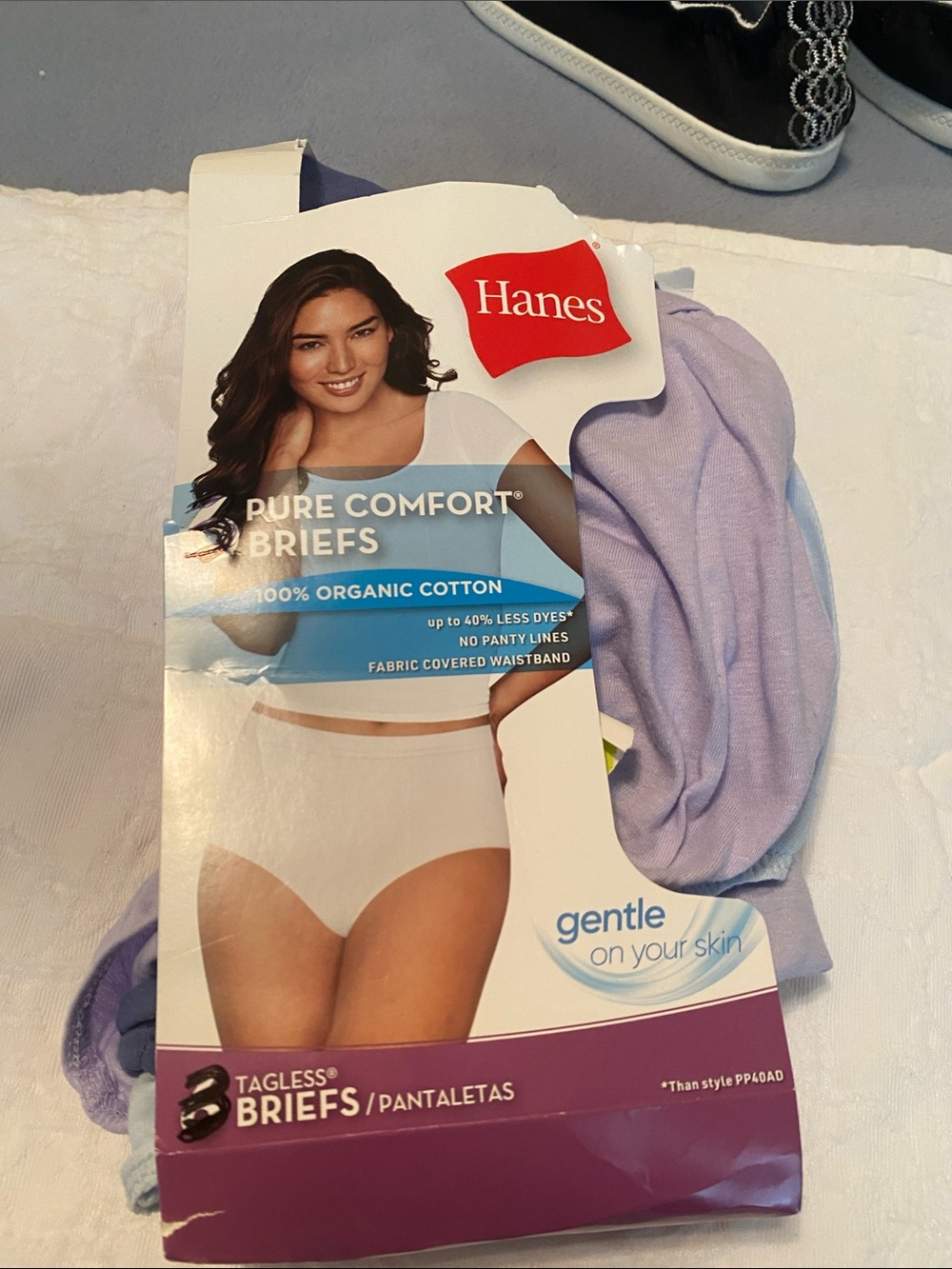 Hanes Pure Comfort Briefs - Light Lavender